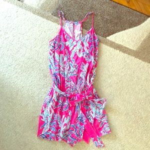 Lilly Pulitzer romper Size XS EUC pink print
